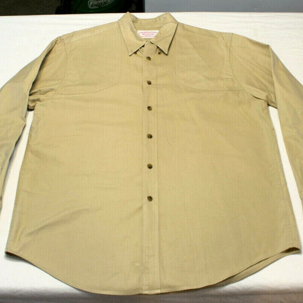 Filson  Button Front Brown Safari Guide large tall